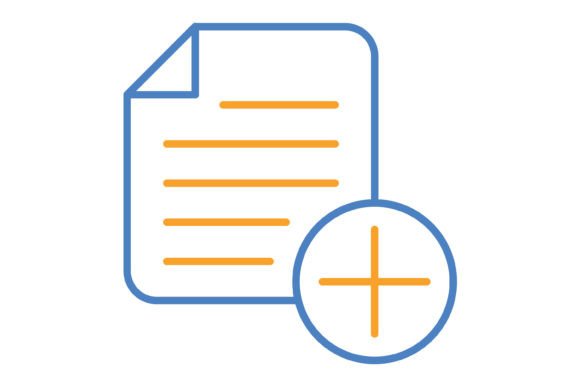 Add Blue & Orange Line Icon: Your Versatile Design Toolkit
