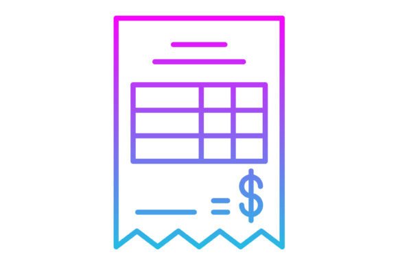 Bill Line Gradient Icon: Elevate Your Visual Language