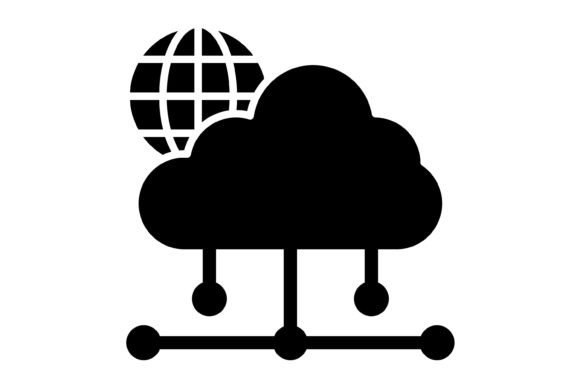 Cloud Network Glyph Icon: The Visual Anchor for Modern Digital Projects