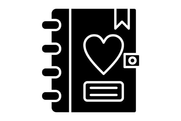 Diary Glyph Icon: Your Essential Design Asset for Every Project