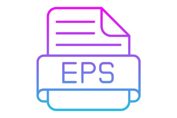 Eps File Line Gradient Icon: Your New Go-To Design Asset