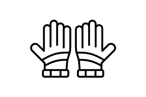 Essential Design Assets: The Versatile Gloves Outline Icon