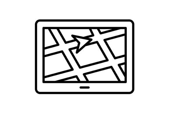 Gps Outline Icon: Your Go-To Design Asset for Modern Projects