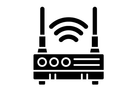 Integrating the Wireless Router Glyph Icon into Modern Designs