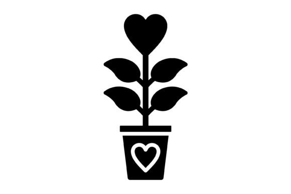 Plant Glyph Icon: A Modern Vector Solution