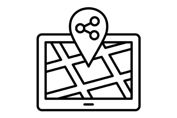 Share Location Outline Icon: The Ultimate Design Asset