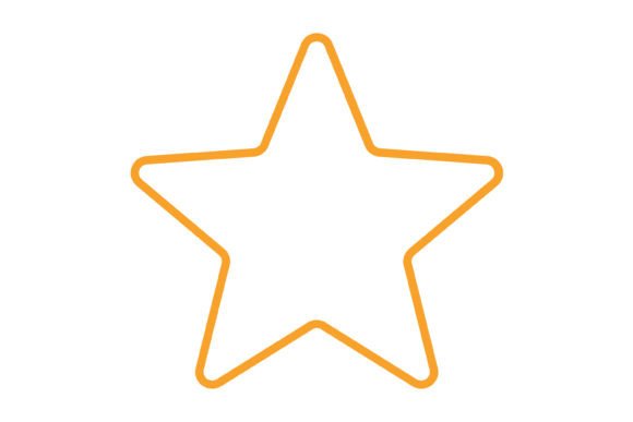 Star Orange Line Icon: A Versatile Asset for Modern Design