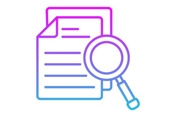 Streamlining Your Visuals: The Audit Line Gradient Icon