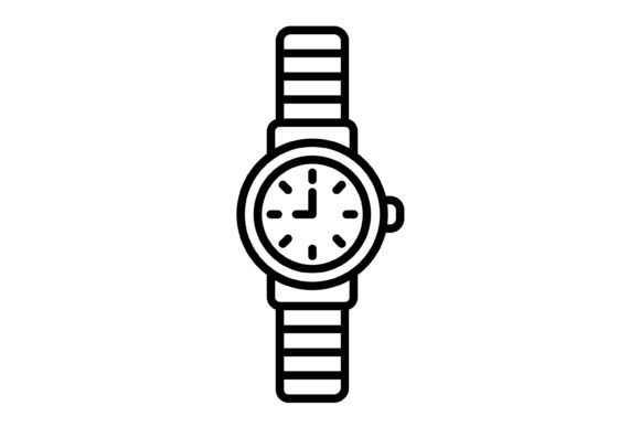 Wristwatch Outline Icon: A Modern Icon for Timeless Design